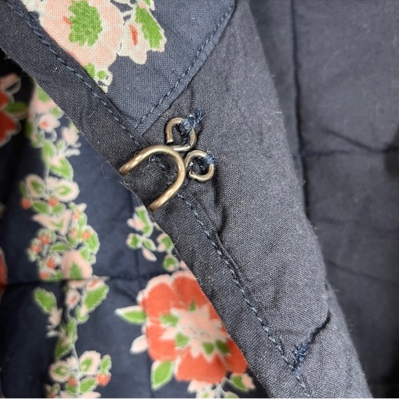 FREE PEOPLE Chloe Jacket NEW Dusk Combo Blue Floral NEW With Tag Size L - Picture 10 of 14